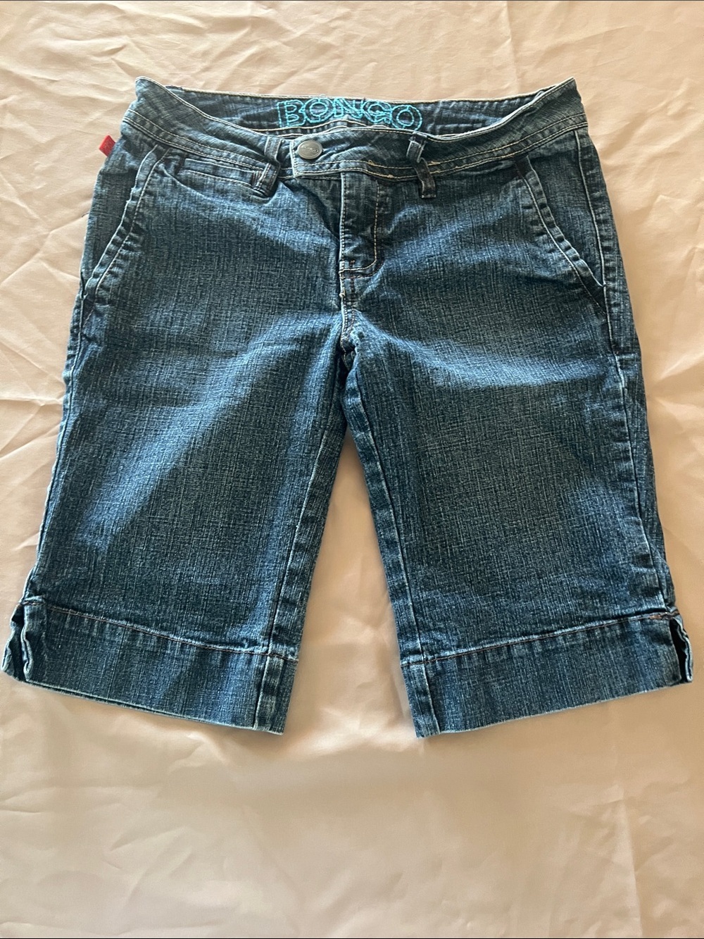 BONGO Dark Blue Denim Bermuda Shorts
